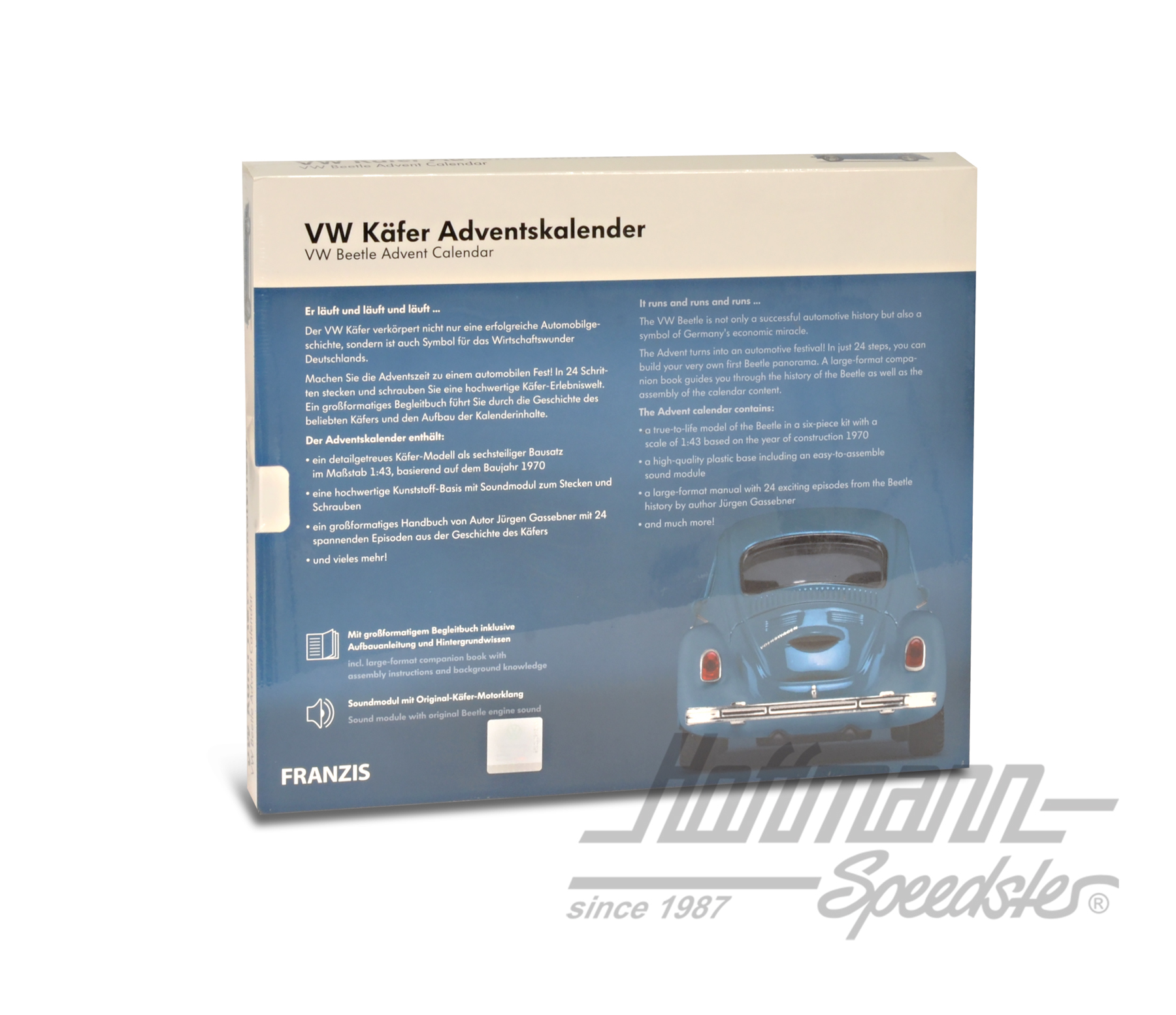 VW Käfer Adventskalender, mit Käfer