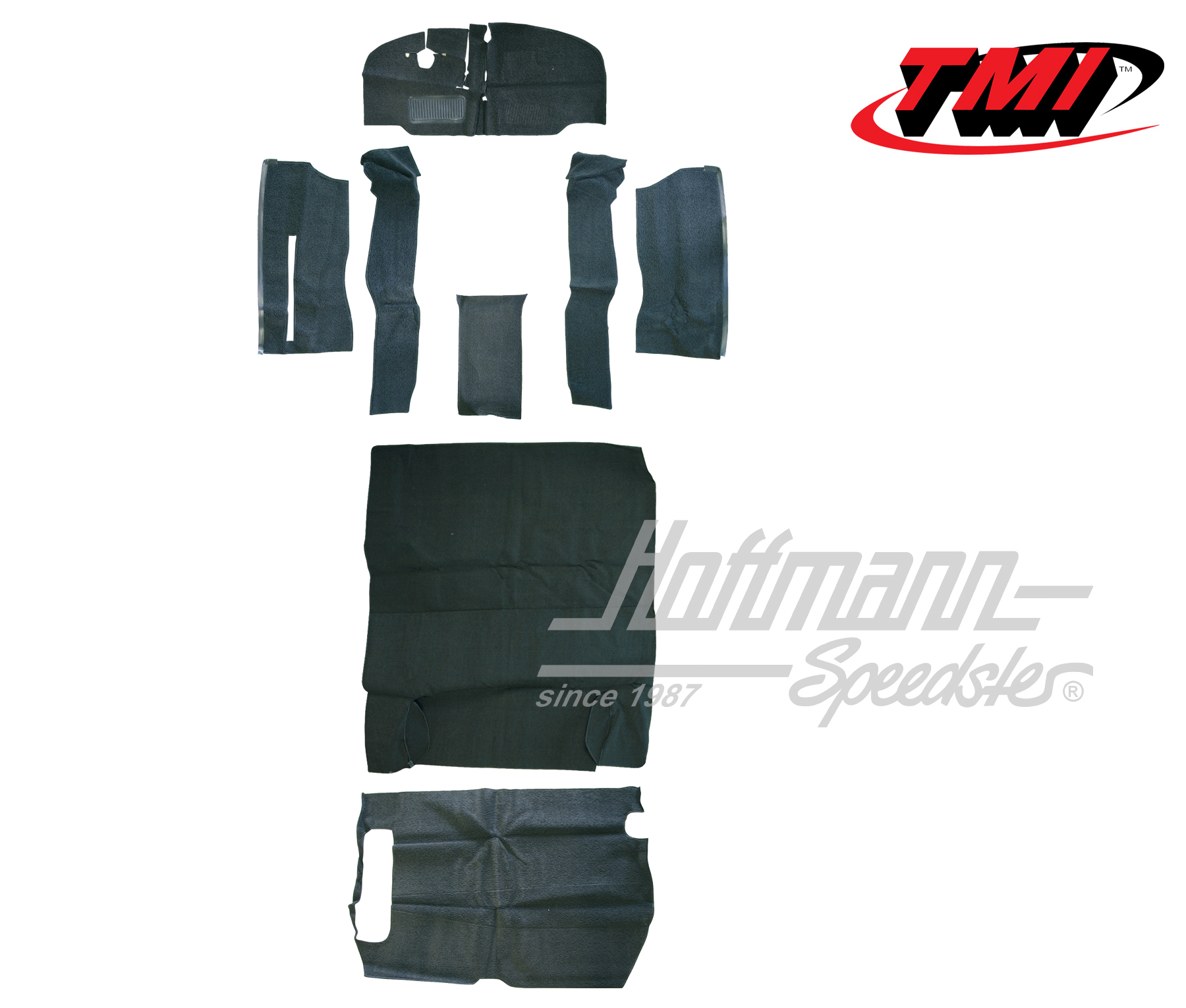 Teppichsatz, Bus T2, 8.67-7.72, grau | 34-F2105-407 | 098-0025