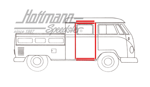Türdichtung, Doka, hinten, Bus T1, 57-67 | 265 841 823 WW | 089-0210