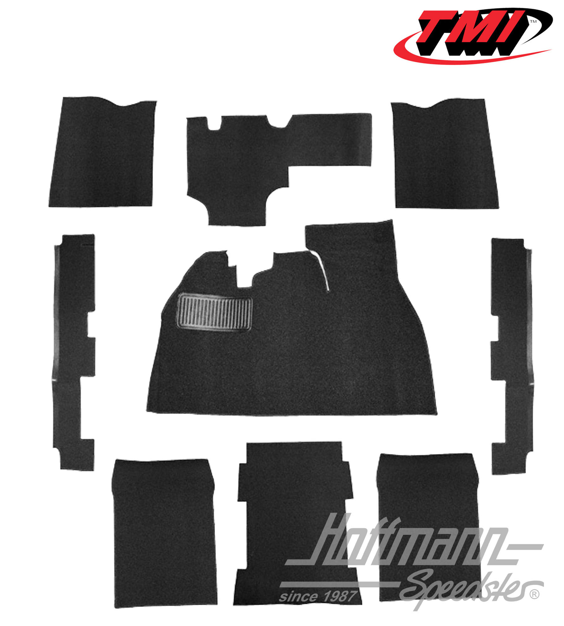 Teppichsatz, Limousine, schwarz, 8.72- | 34-F1110-301 | 020-5308