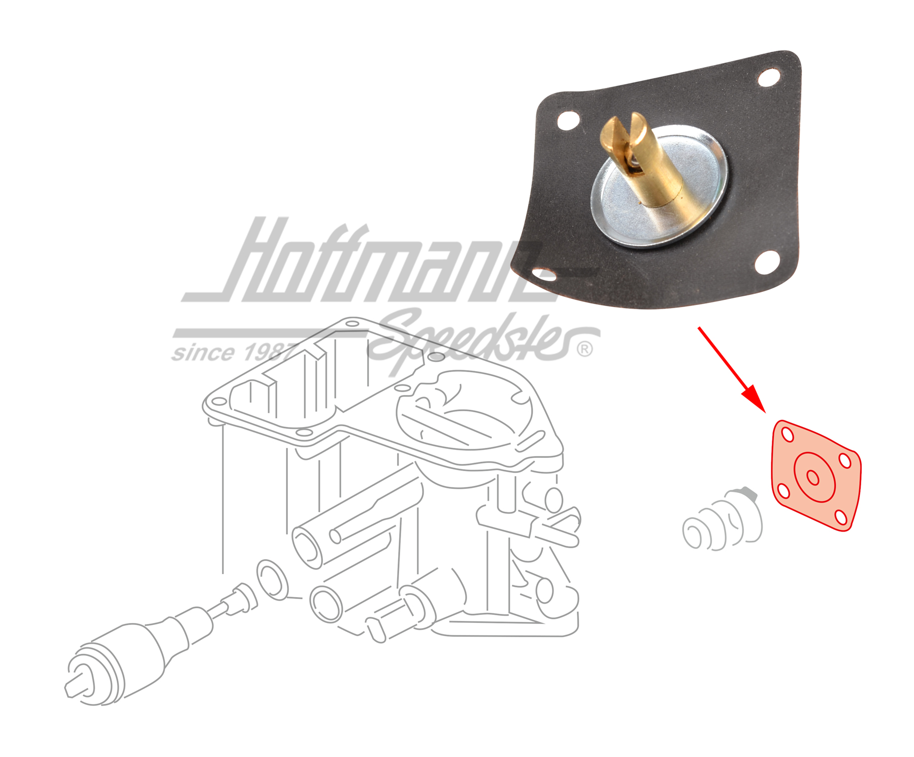 Membrane Beschleunigerpumpe,31/34 PICT-4 | 113 129 451 B | 020-1352-06