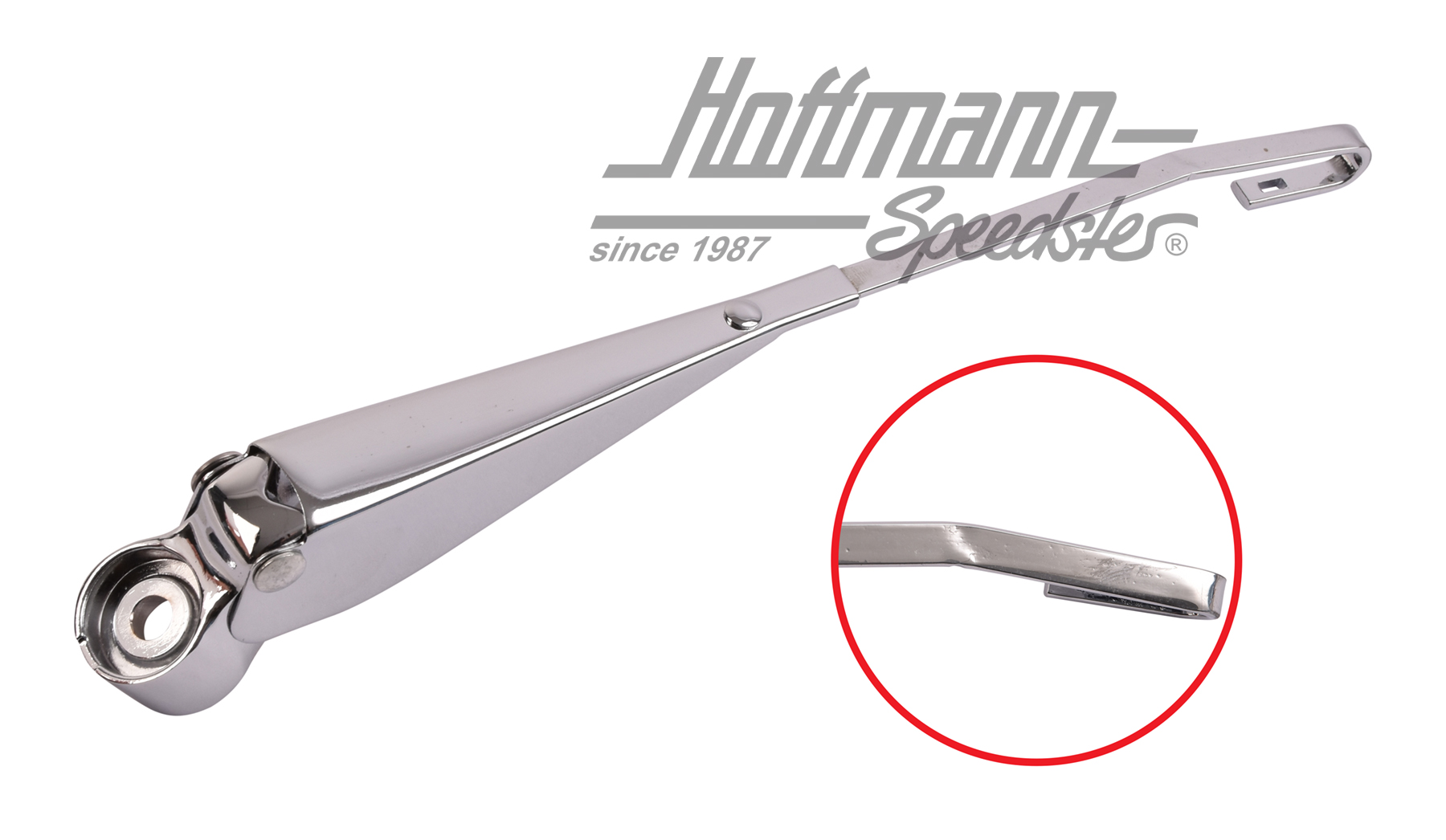 Wischerarm, 8.72-, rechts, chrom | 111 955 408 H | 020-4793-02