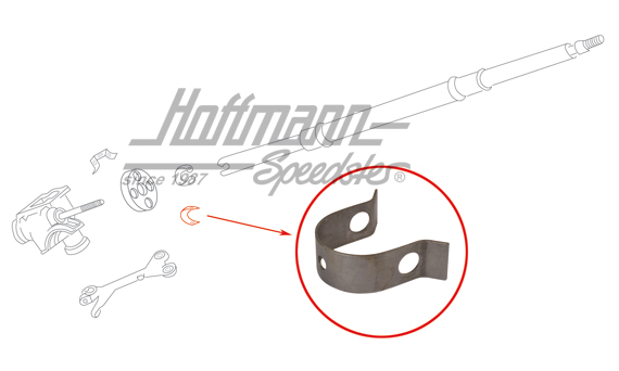 Sicherungsblech, Lenkrohrflansch oben | 111 415 543 | 020-4300-28