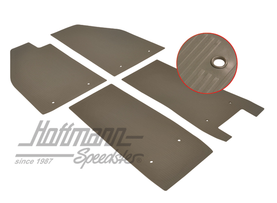 Gummiabdeckung, Bodenplatte, 55-59, grau | 111 863 002 GY | 020-5460-04