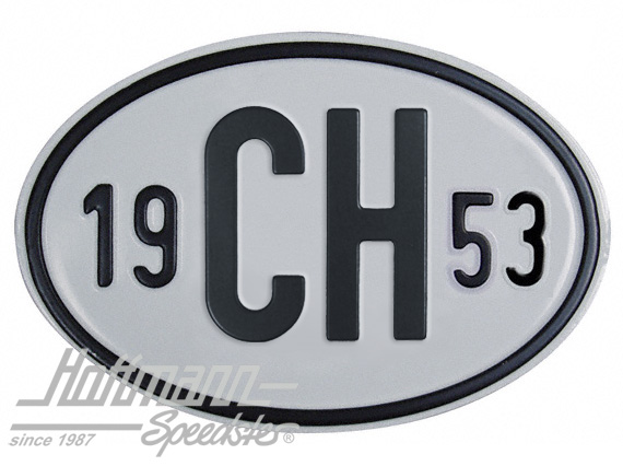 Nationalitätsschild "CH", "1953", Alu |  | 020-2401-53