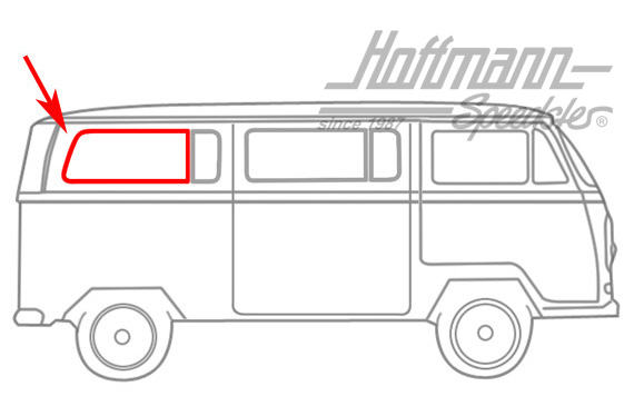 Seitenfensterdichtung, geteilt hinten, links und rechts | 221 343 C L | 090-6113