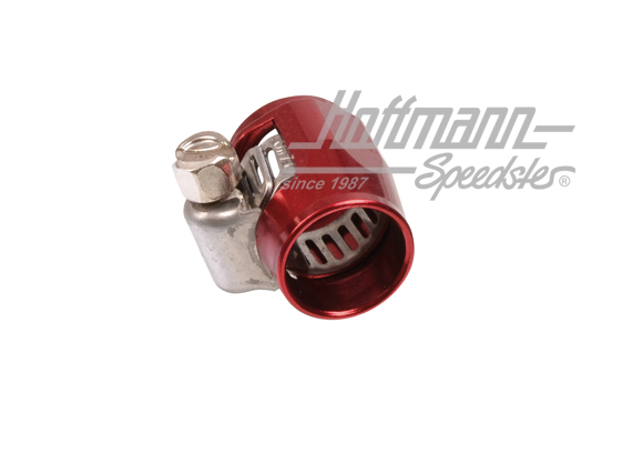 Schlauchschelle Spezial,Alu rot, 18-21mm