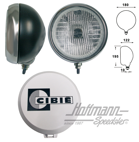 Cibié Oscar Nebelscheinwerfer, Chrom/schwarz | 067679 | 020-4442-04