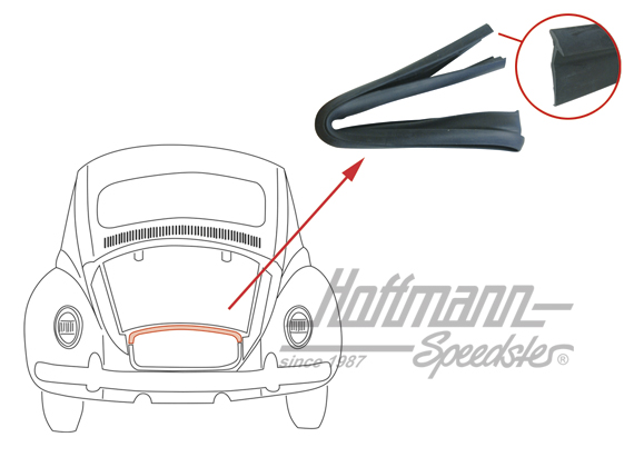 Motorraumdichtung, vorne, Stirnwand | 111 813 741 G | 020-5106