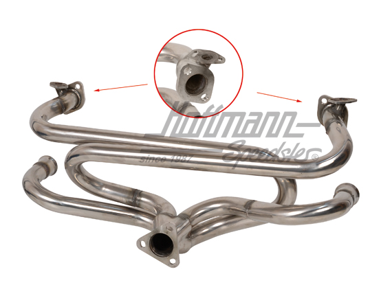Auspuffschlange, Sportauspuff, Edelstahl | VW 35060 S | 020-3520-04
