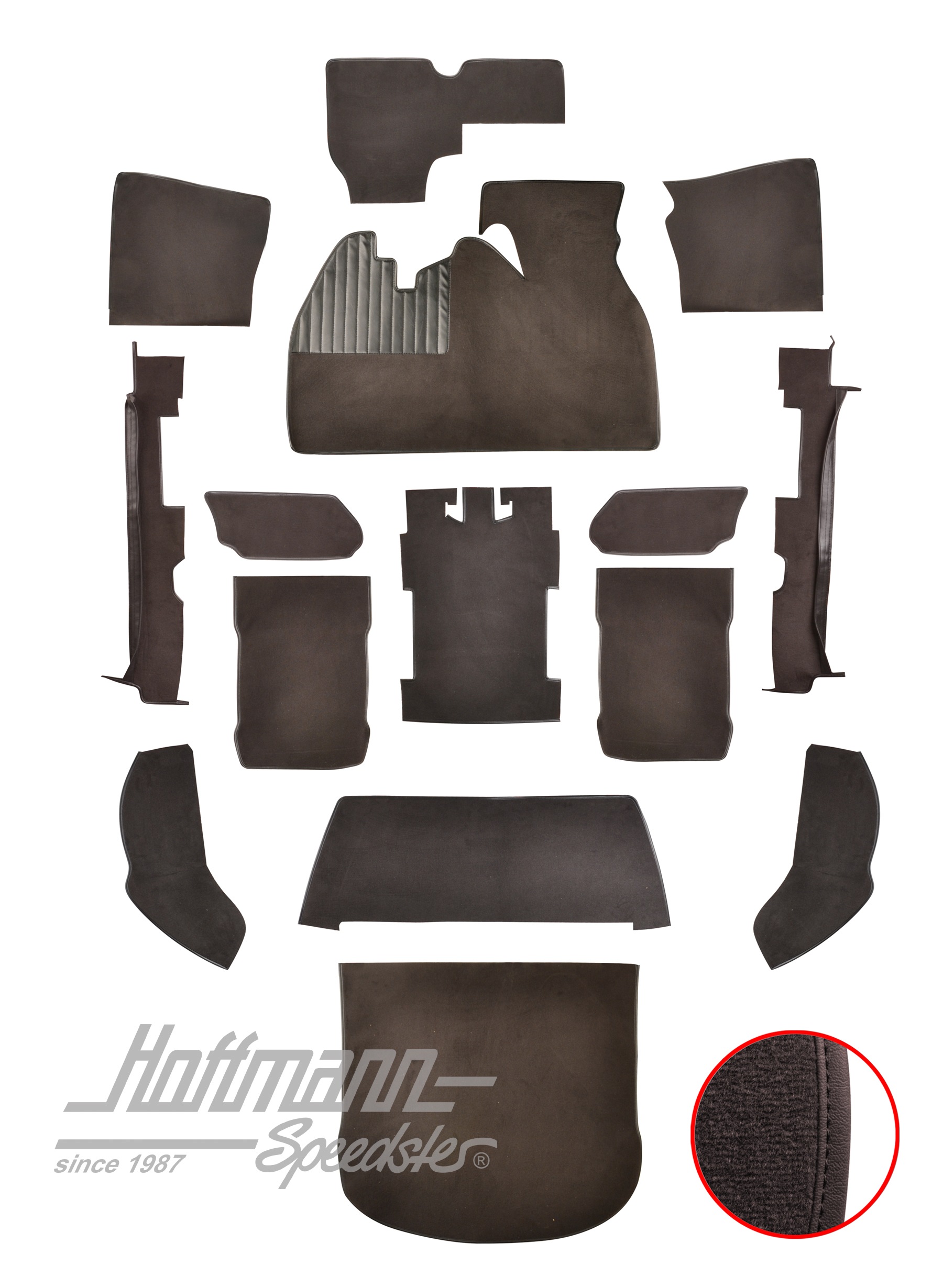 Teppichsatz für Limousine, 1303, anthrazit |  | 026-5722