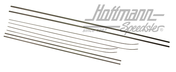 Zierleistensatz, 8tlg., Golf 1, schwarz