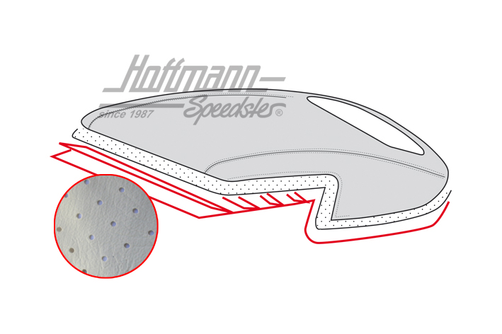 Innenhimmel, Cabrio, 4.67-11.68, weiß perforiert |  | 060-4030-07