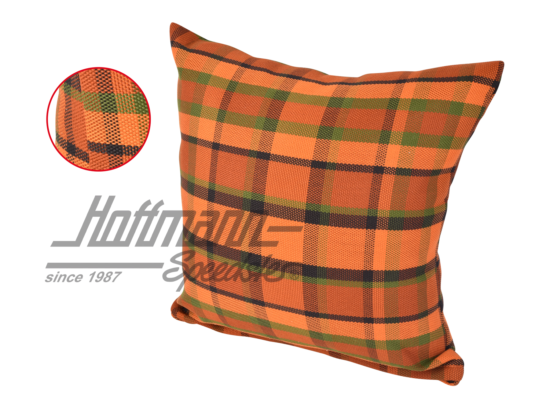 Kissen, Westfalia, rot/orange, 39x39cm |  | 098-1310-63