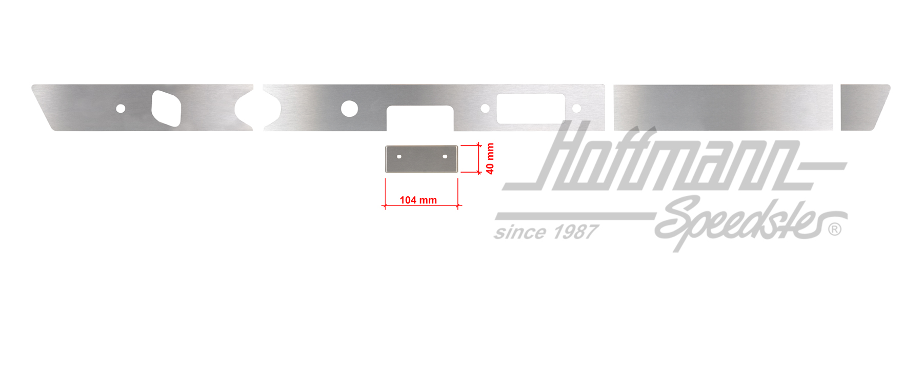 Blende, Armaturenbrett, 911, 104x40mm | 901 552 041 52  Satz 3 | 580-0010-40