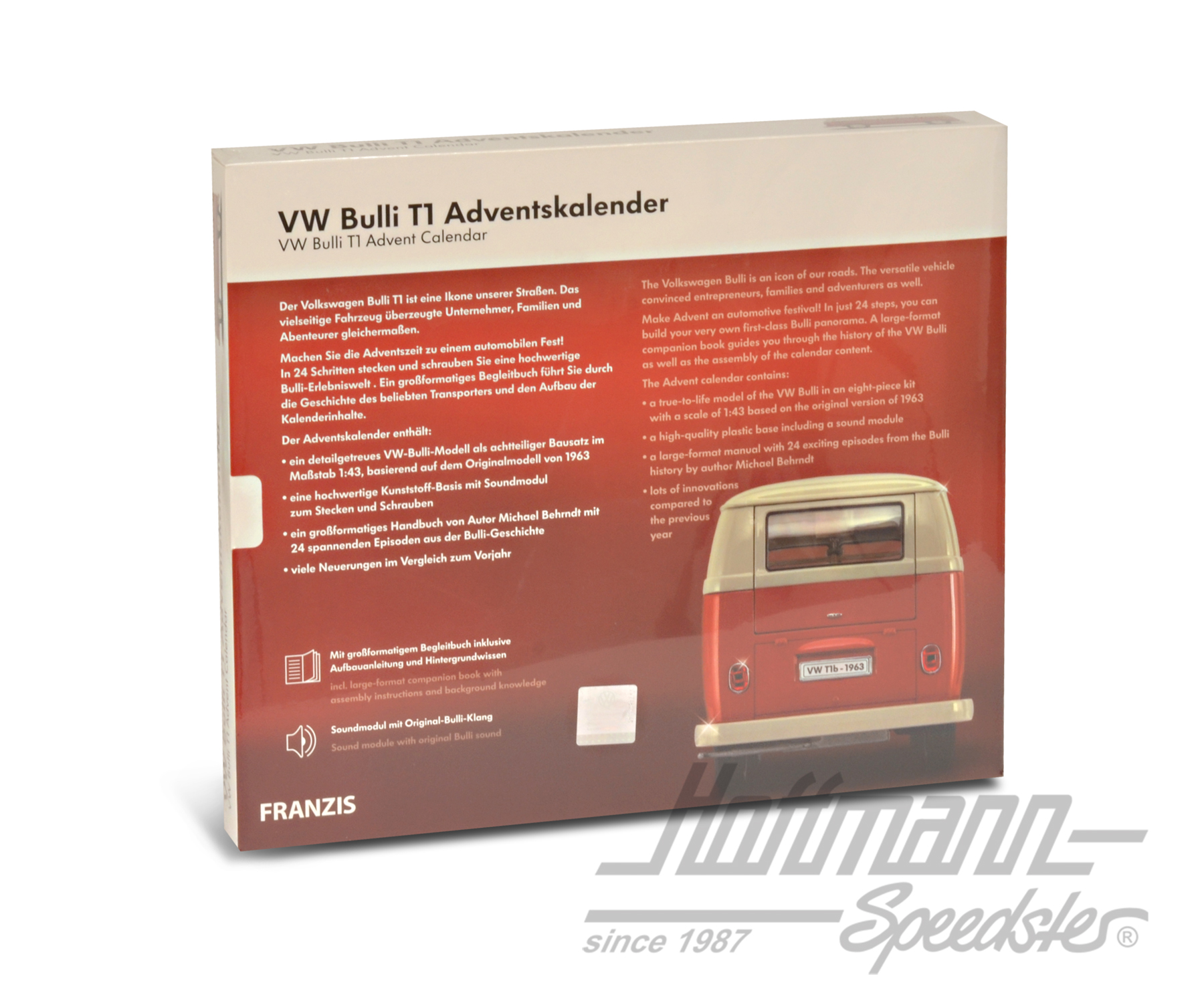 VW Bulli T1 Adventskalender, mit Bulli