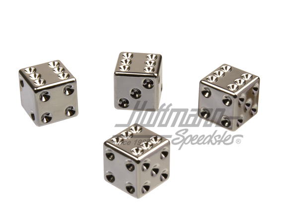 Ventil-Caps, Würfel, Chrom | 409-chrome | 200-7504-22