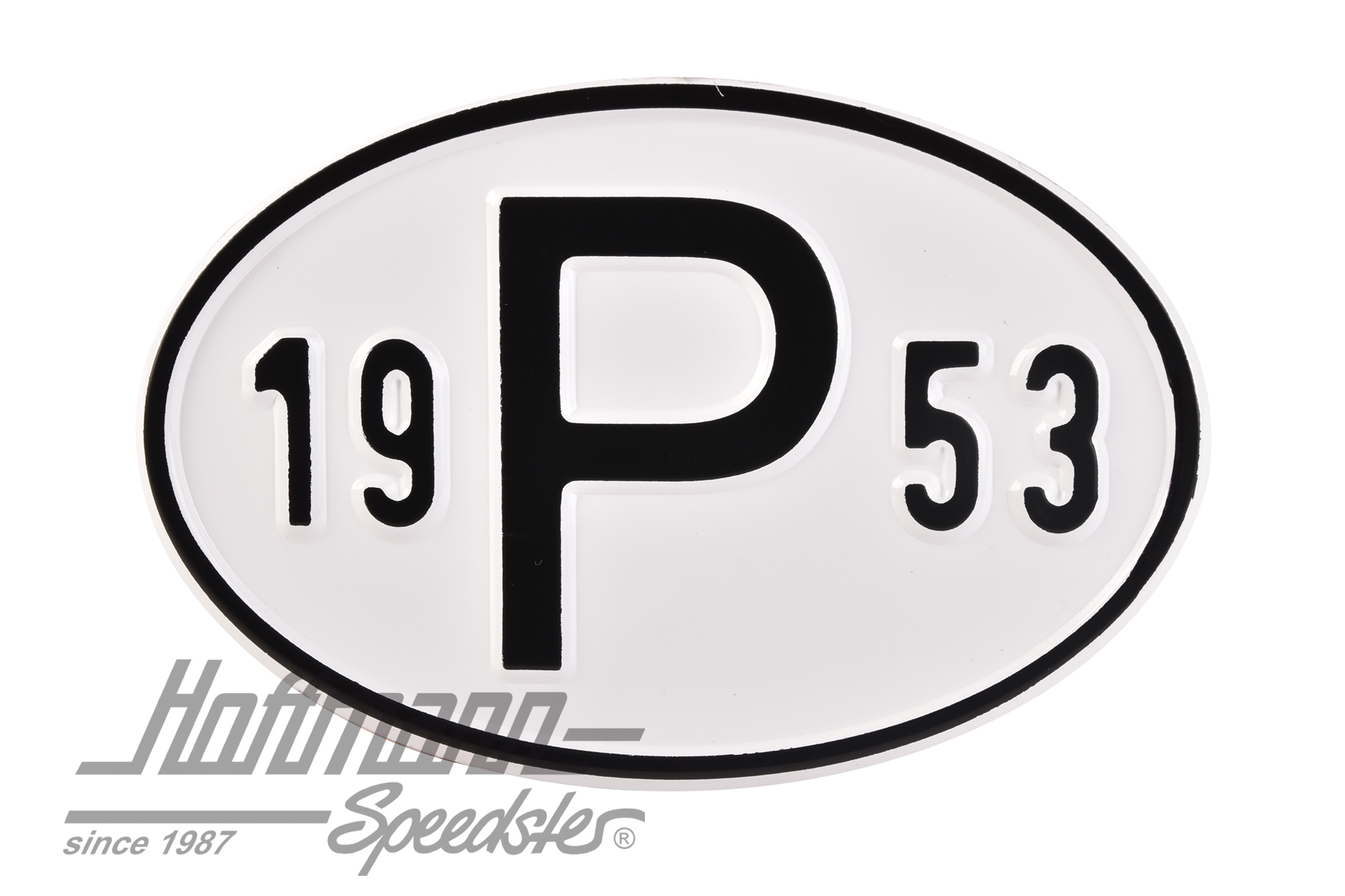 Nationalitätsschild "P", "1953", Alu |  | 020-2405-53