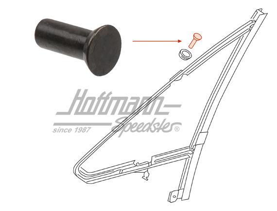 Niete, Drehfenster, Golf 1, 8.79-12.83