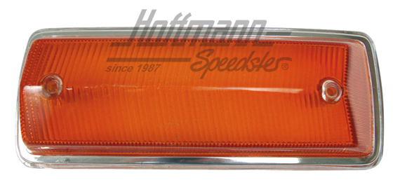 Blinkerglas, orange / Chromrand, Bus T2, vorne links | 211 953 141 J | 097-2051-01