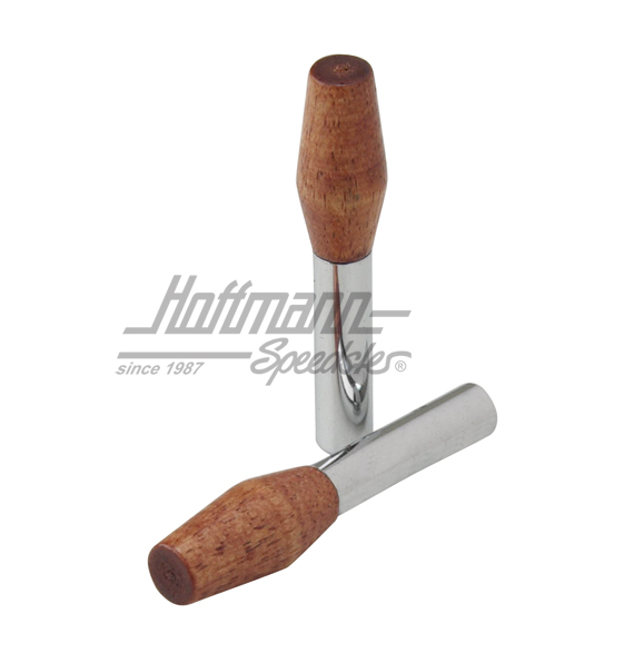 Türsicherungsknöpfe, Chrom/Holz | AC 837 711 | 010-3106