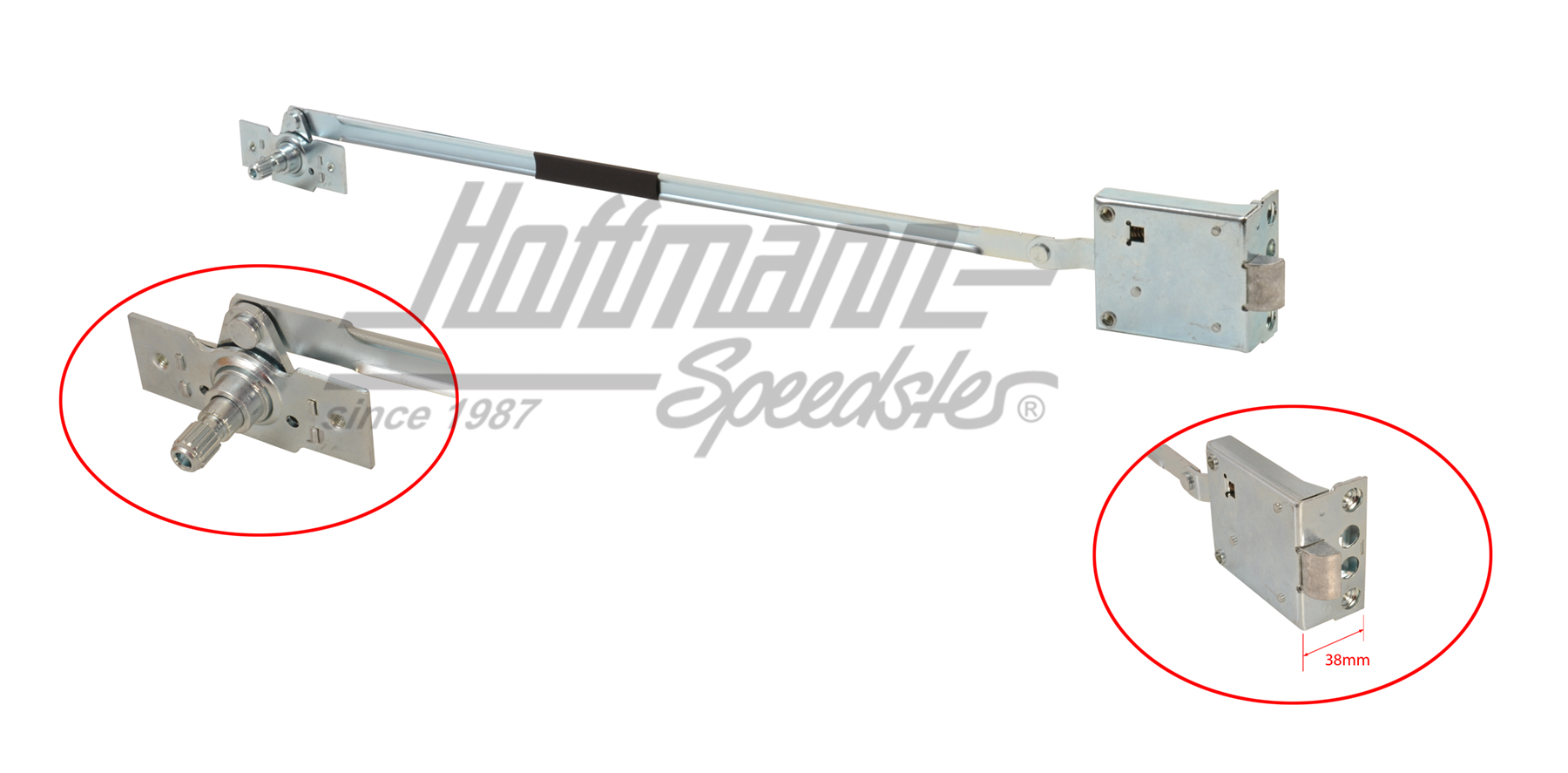 Türschlosssatz, Bus T1, -12.60, links | 211 837 015 B Satz | 089-5048-21