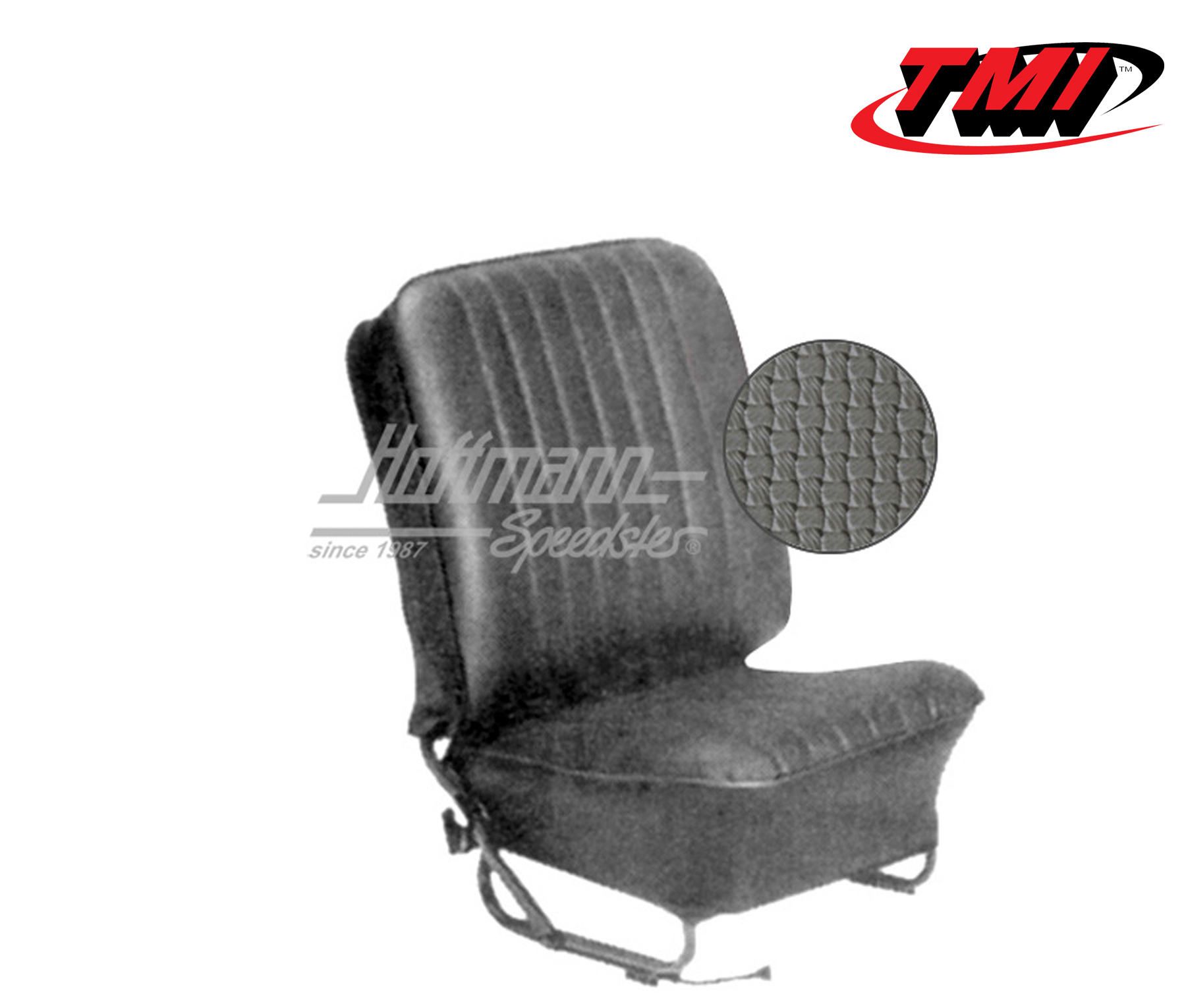 Sitzbezüge, Limousine, 57-64, Korbmuster, grau | 43-1123-06 | 055-5635