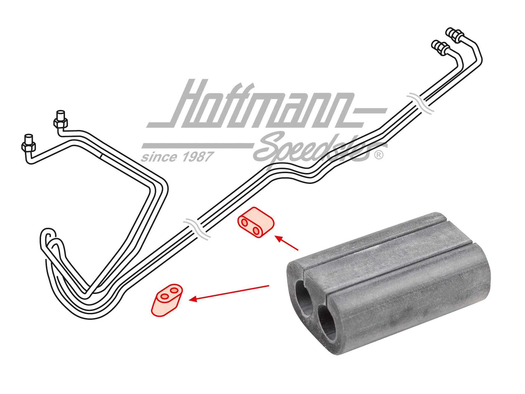 Halter, Bremsleitung, Golf Caddy | 861 201 245 A | 160-2622