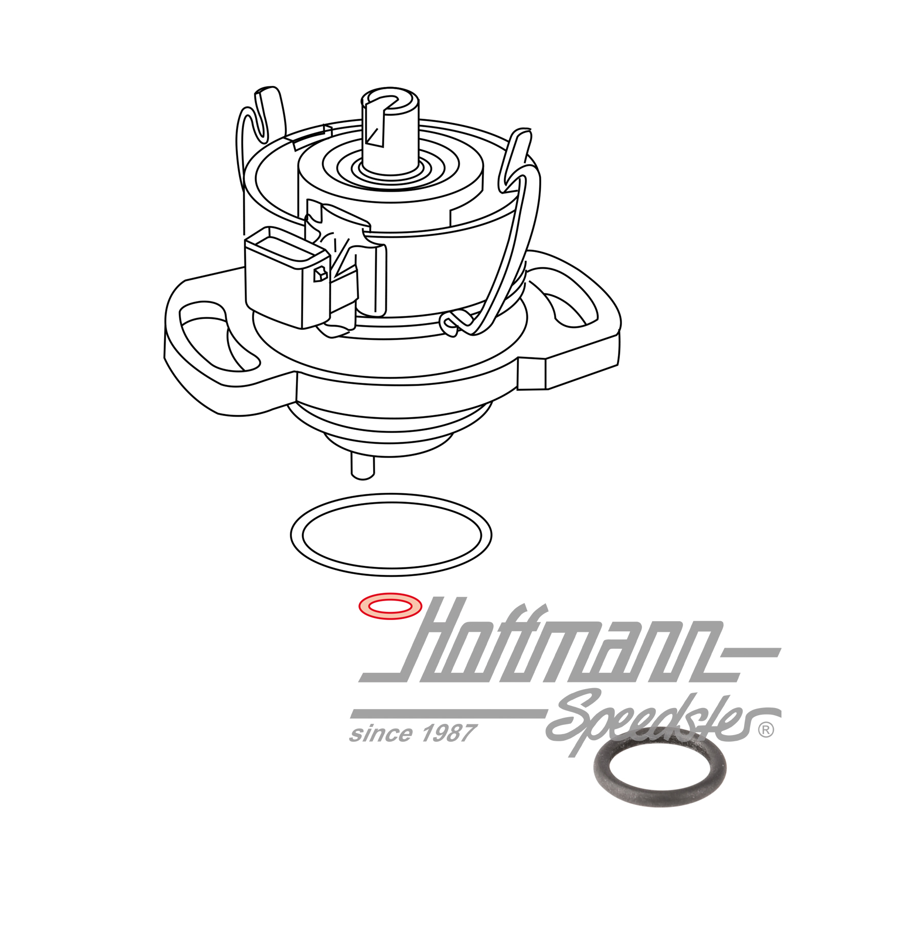 Dichtring, Zündverteiler, 1.1-2.5 | 030 905 261 | 209-1320-10
