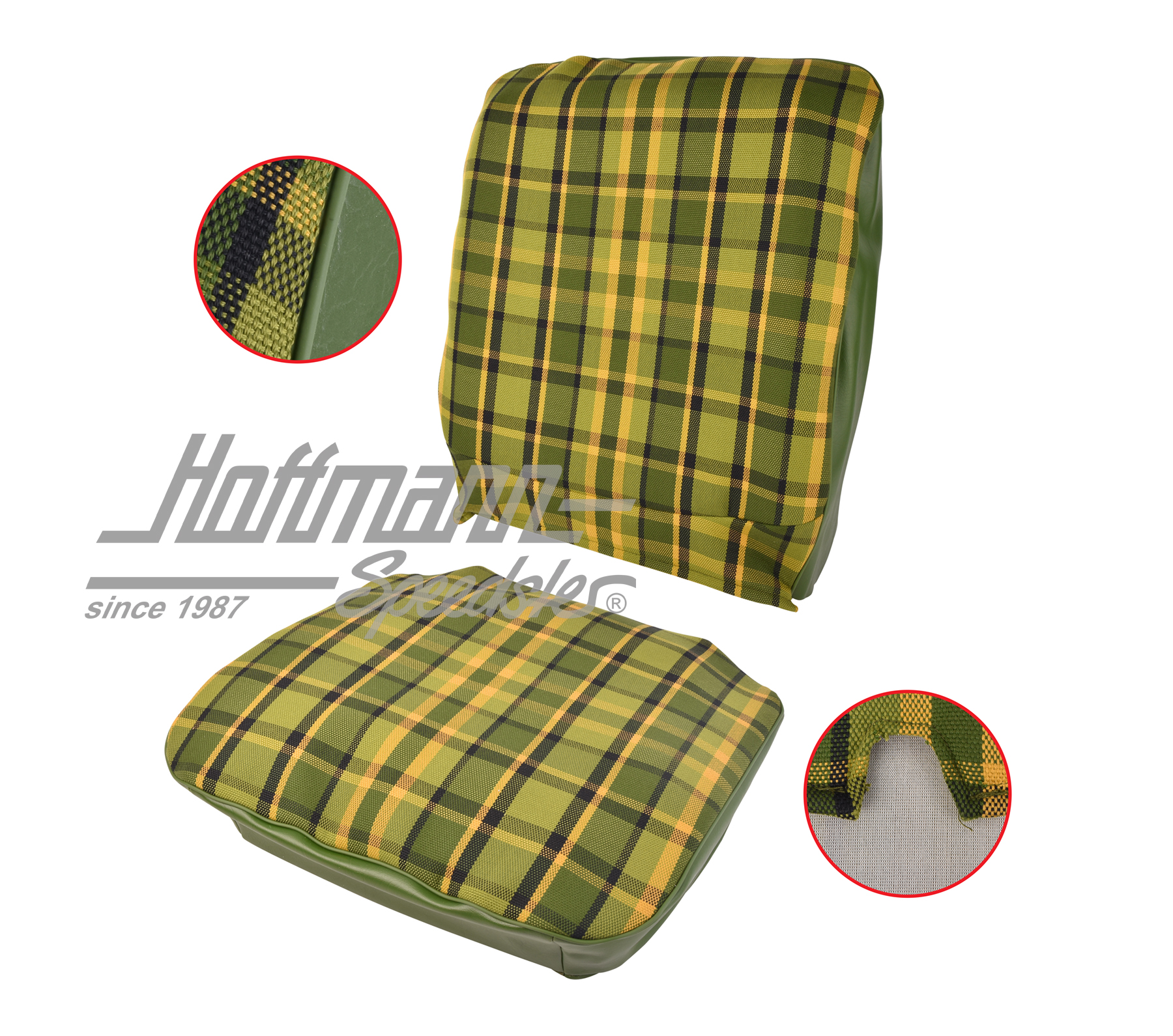 Sitzbezug, Westfalia, grün/gelb, 68-74 |  | 098-1305-56