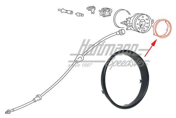 Tachozierring, Serie, schwarz | 113 957 371 EB | 020-2062