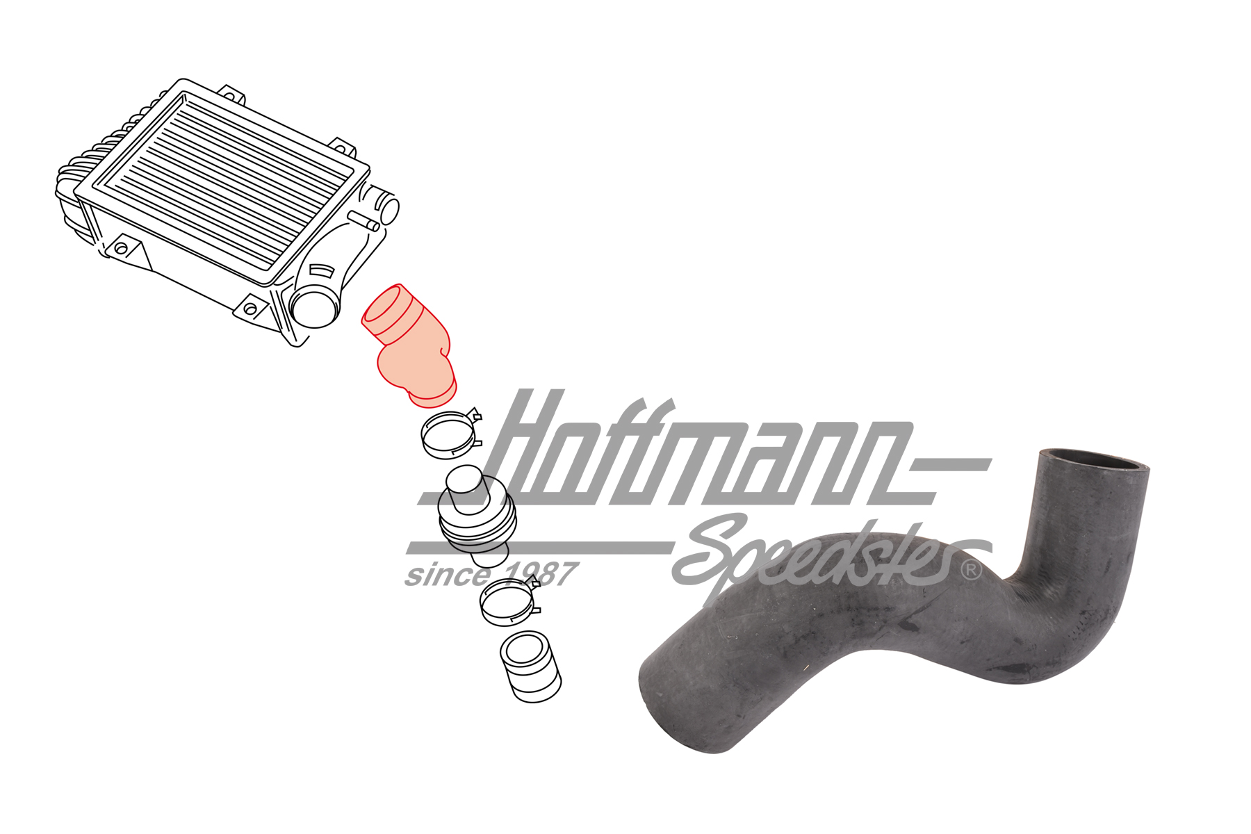 Schlauch, Ladeluftkühler, 2.5 TDI (lang) | 701 145 828 E | 401-2310-04