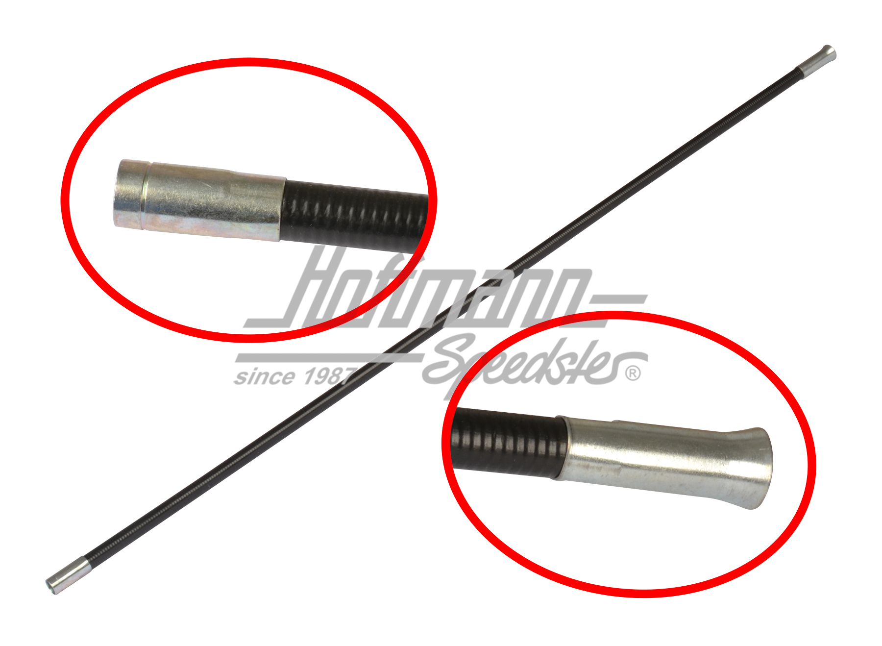 Schutzschlauch, Gaszug, 650mm | 181 721 551 A | 080-7000