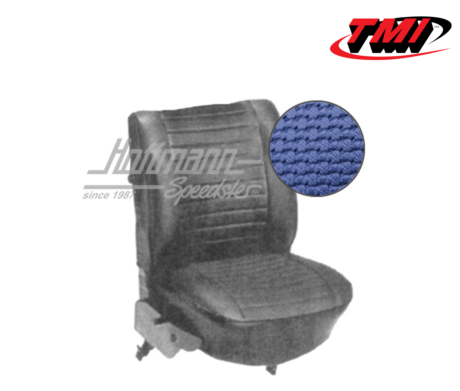 Sitzbezüge, Limousine, 73-75, Korbmuster, blau | 43-1132-08 | 055-5820