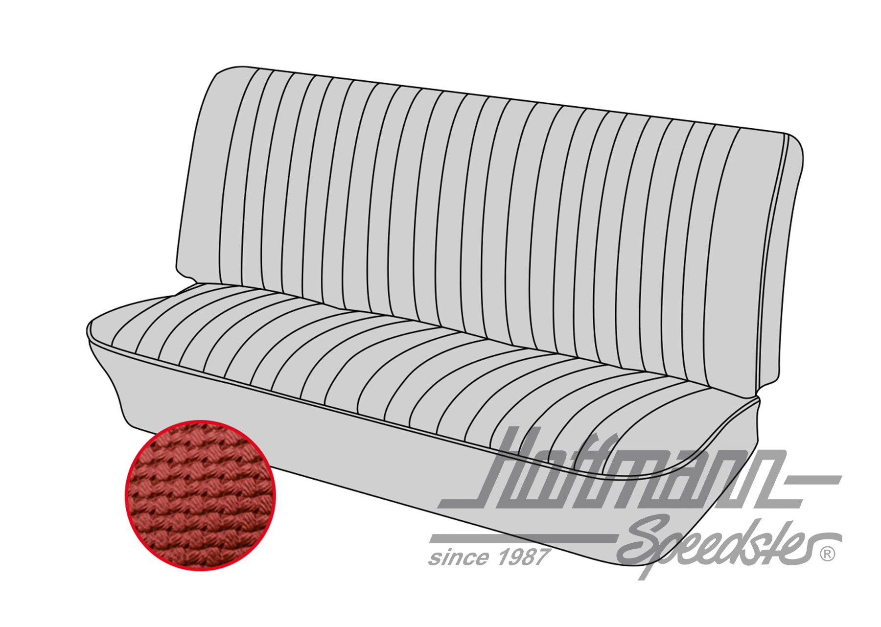 Sitzbankbezug, 61-72, rot | 43-3211-07 | 069-9623-07