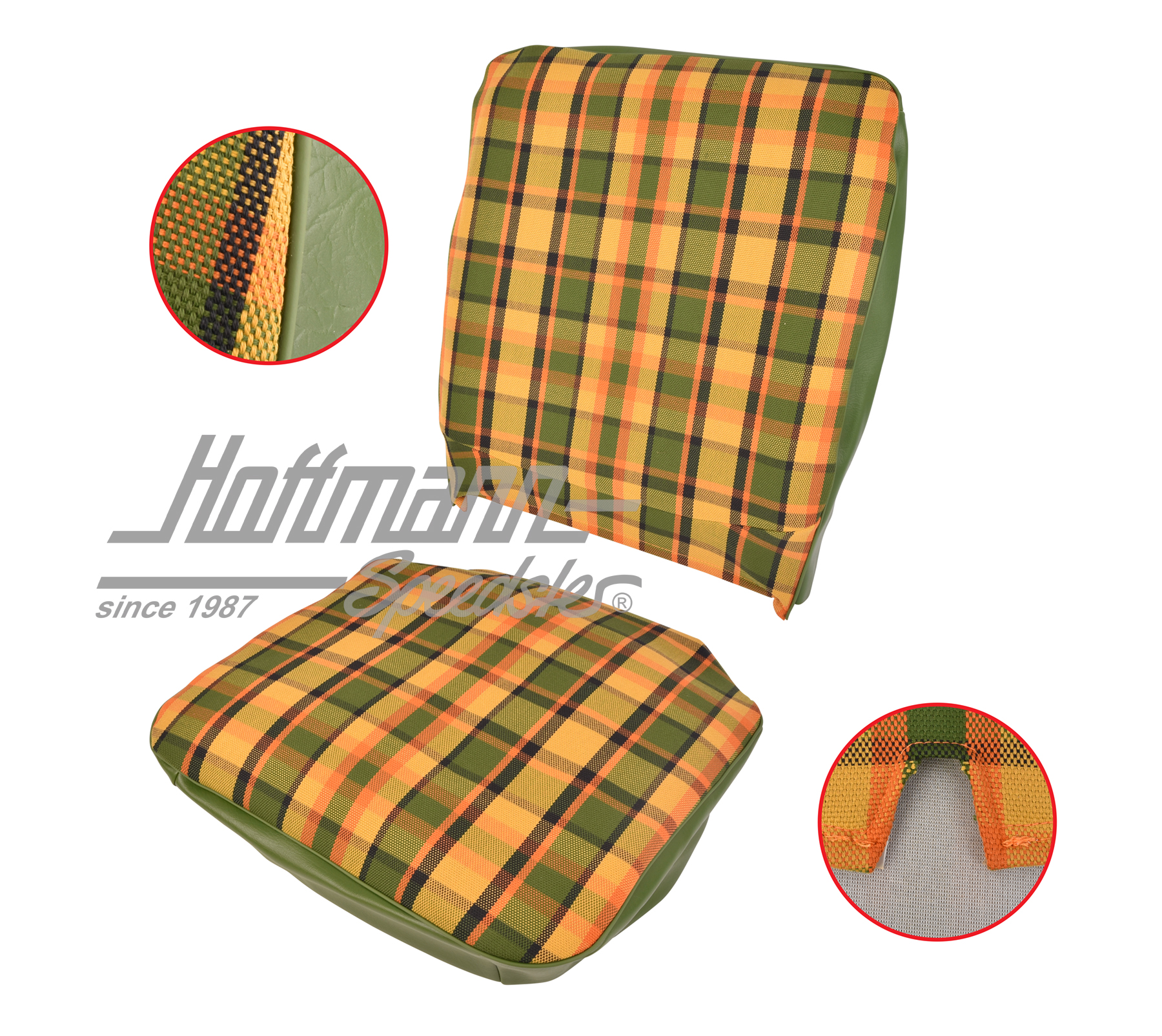 Sitzbezug, Westfalia, gelb/orange/grün |  | 098-1305-59