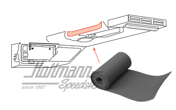 Dichtung, an der Luftklappe seitlich | 211 817 810 | 089-1412-16