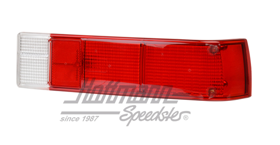 Rückleuchtenglas, 914, rot/weiß, rechts
