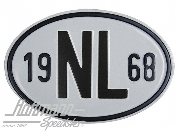 Nationalitätsschild "NL", "1968", Alu |  | 020-2391-68