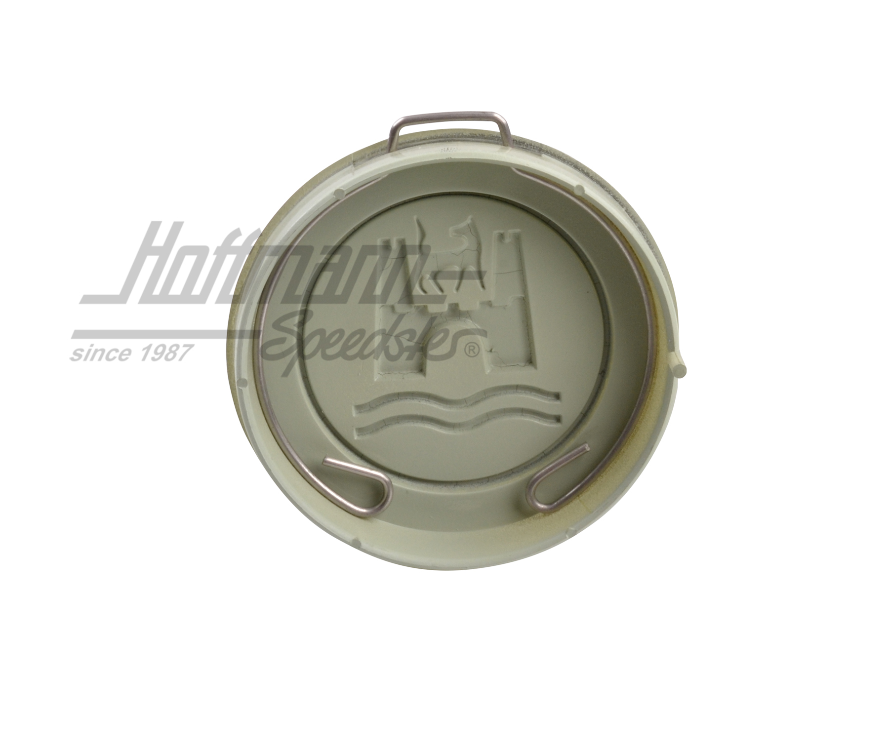 Hupenknopf, grau/schwarz, 8.59-