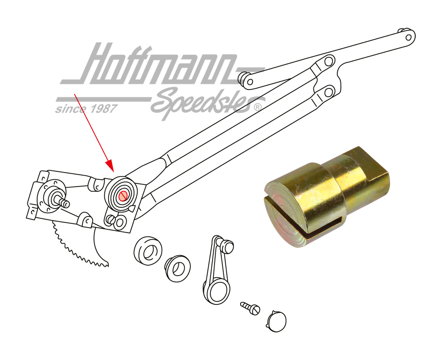 Halter, Spiralfeder, Fensterheber | 644 542 044 01 | 512-0200-08