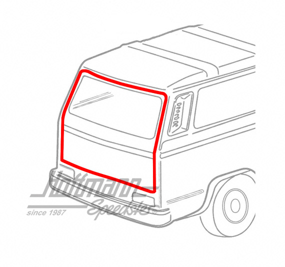 Heckklappendichtung, Bus T3 | 255 829 193 | 350-2005