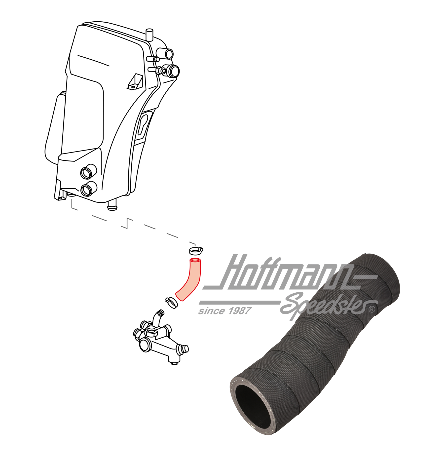 Ölschlauch, Thermostat, 964, 89-91 | 964 207 241 06 | 530-0549-40