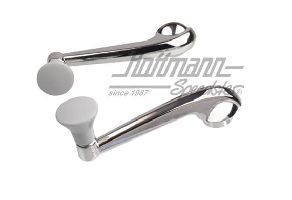Fensterkurbel, Serie, Chrom/grau, -7.67 | 141 837 581 D GY | 020-2372-04