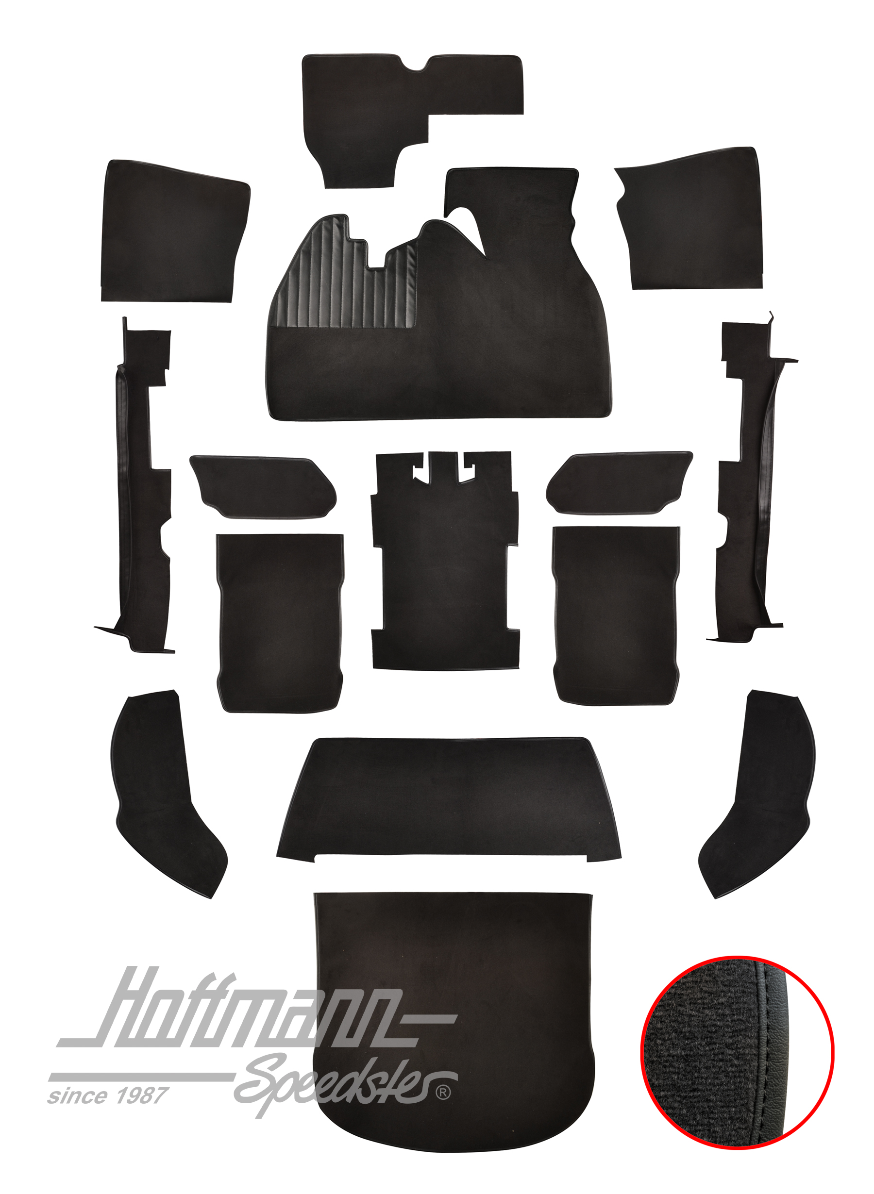 Teppichsatz für Limousine, 1303, schwarz |  | 026-5721