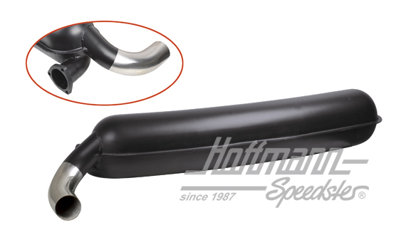 Auspufftopf, Stahlblech, 1x70mm, 75-89