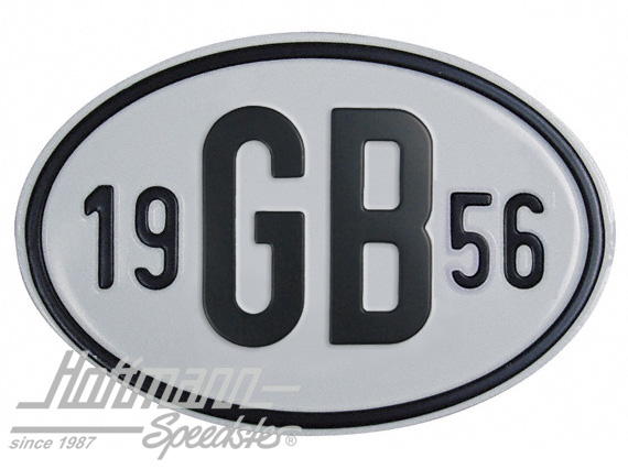 Nationalitätsschild "GB", "1956", Alu |  | 020-2404-56