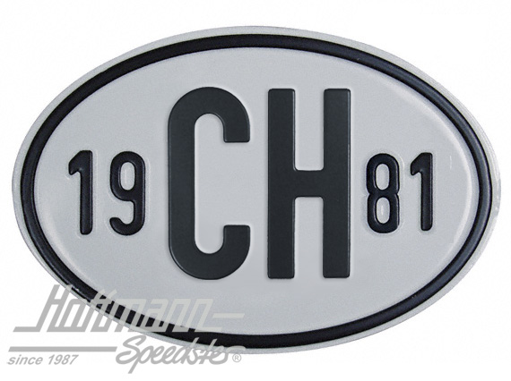 Nationalitätsschild "CH", "1981", Alu |  | 020-2401-81