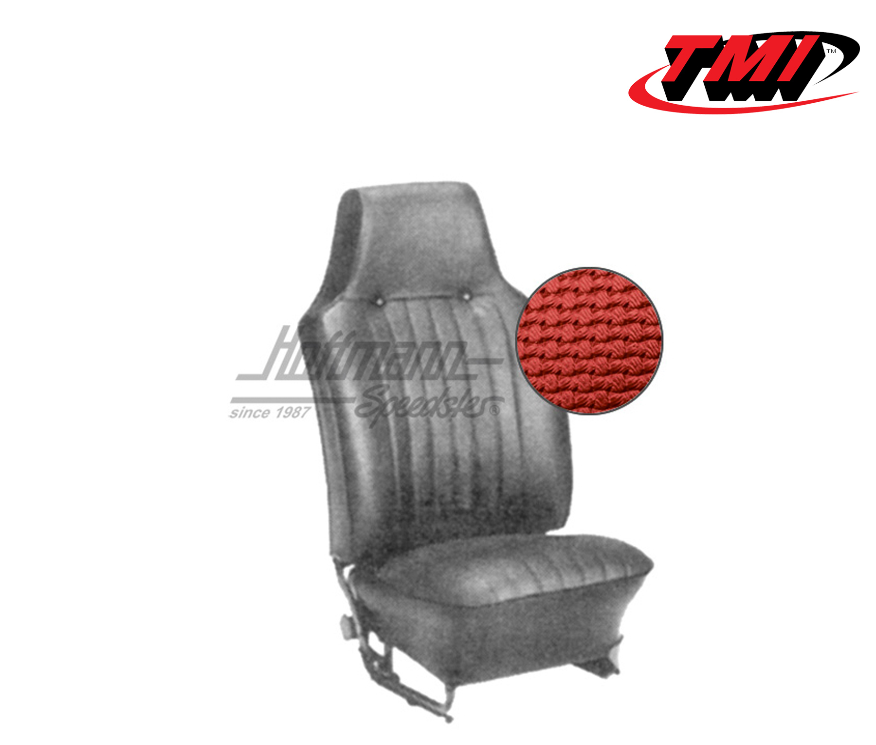 Sitzbezüge, Limousine, 67-69, Korbmuster, rot | 43-1125-07 | 055-5710