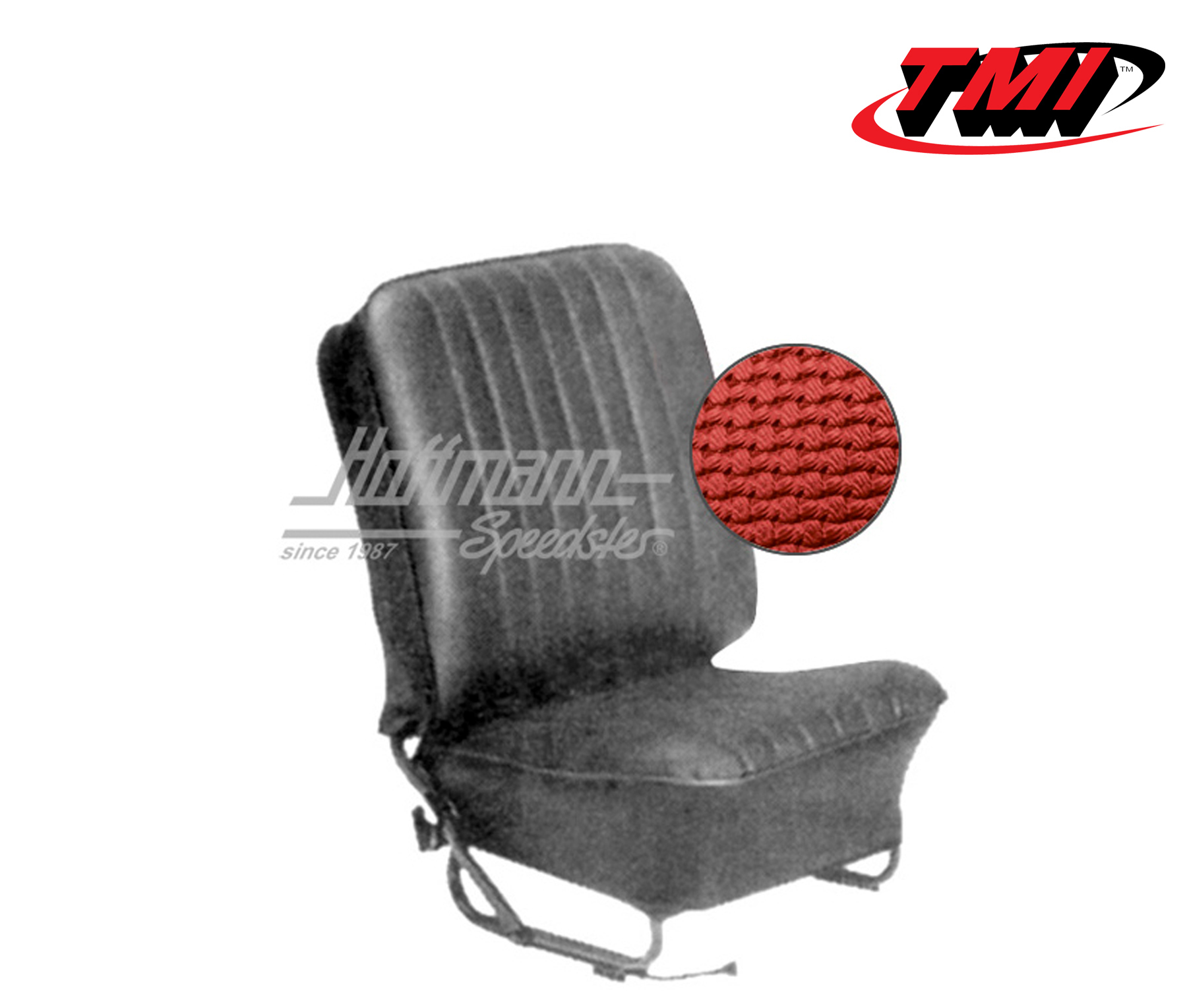 Sitzbezüge, Limousine, 57-64, Korbmuster, rot | 43-1123-07 | 055-5610